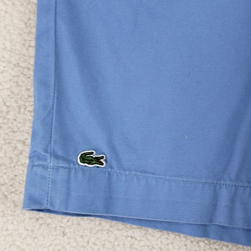 Lacoste Classic Fit Bermuda Shorts Mens 38 Light Blue Cotton FH0561 Coastal